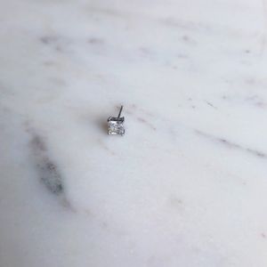 Single sterling silver crystal earring - Copy Listing #2